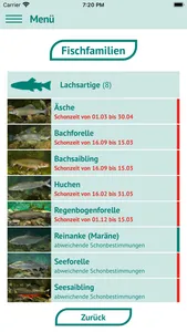 Fische OÖ - Schonbestimmungen screenshot 3