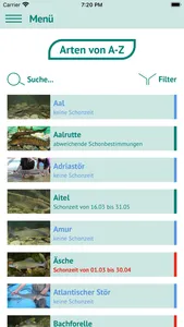 Fische OÖ - Schonbestimmungen screenshot 6