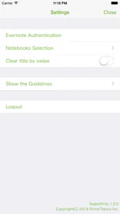 SwipeWrite - Quick Notes to Evernote - screenshot 1
