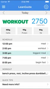 LeanGuide - Fitness for a lean body screenshot 1