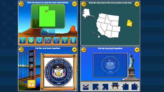 States and Capitals Map Games screenshot 4