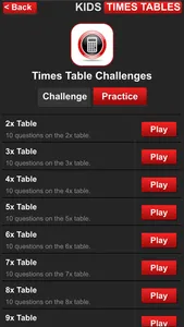 Kids Times Table Challenges screenshot 2