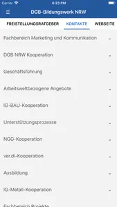 DGB Bildungswerk NRW Seminare screenshot 5