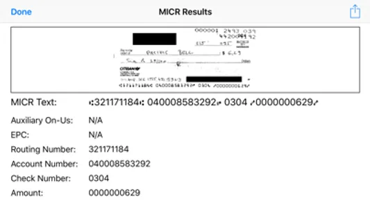 Check Scanner & MICR Reader screenshot 1