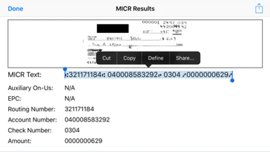 Check Scanner & MICR Reader screenshot 2