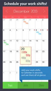 Shift Calendar - Work Schedule Manager & Job Tracker screenshot 0