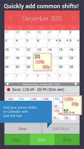 Shift Calendar - Work Schedule Manager & Job Tracker screenshot 1