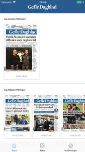 Gefle Dagblad e-tidning screenshot 0