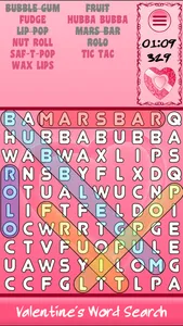 Valentine's Day Word Search HD screenshot 0