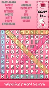 Valentine's Day Word Search HD screenshot 4