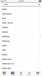 Afrikaans English best dictionary screenshot 3