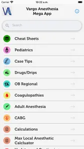 Vargo Anesthesia Mega App screenshot 0