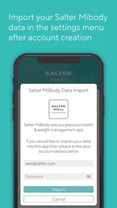 Salter MiBody screenshot 3