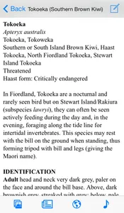 Birds of New Zealand LITE screenshot 1