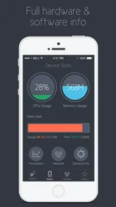 iStats - iPhone Batter Charger, Device & Network Info screenshot 1