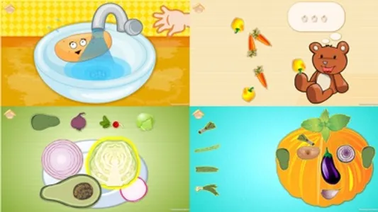 Funny Veggies! Toddler cooking screenshot 1