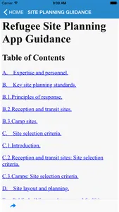 UNHCR Refugee Site Planning screenshot 1