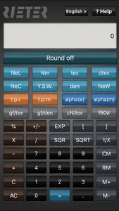 Rieter Calculator screenshot 1