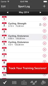 Sport Log Ultimate Free - Plan, log, analyse and export training and fitness screenshot 0