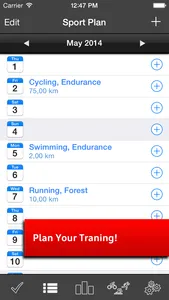 Sport Log Ultimate Free - Plan, log, analyse and export training and fitness screenshot 1