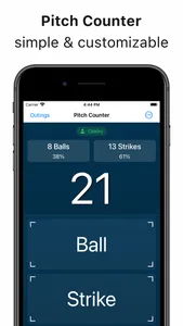 Pitch Counter & Radar Gun screenshot 0