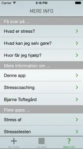 Stressdagbogen screenshot 2