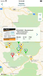 BikeGuide Steigerwald screenshot 1