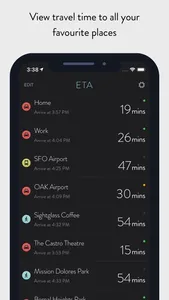 ETA - GPS & maps driving times screenshot 1