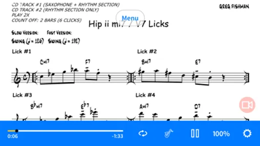 Hip Licks for Tenor Sax (V1) screenshot 1