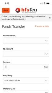 HFS Federal Credit Union screenshot 2