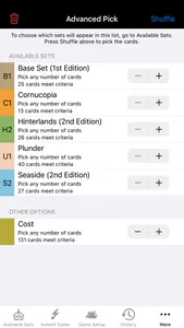 Dominion Card Randomiser screenshot 6