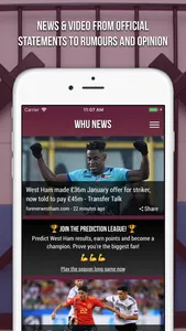 WHU News - Unofficial Fan App screenshot 0