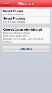Spraycalculator screenshot 1