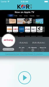 KORTV for iPhone screenshot 0