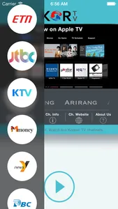 KORTV for iPhone screenshot 1