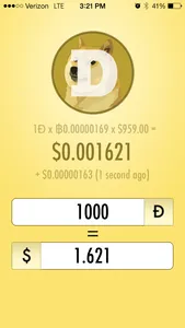 Dogecoin to USD - Doge, Bitcoin, Dollars Conversion screenshot 0