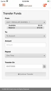 SEICU Mobile Banking screenshot 3