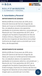 Boletín Oficial de Aragón-BOA screenshot 1