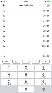 Hours + Minutes Calculator Pro screenshot 1