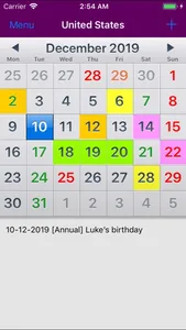 Almanac - Holiday Calendar screenshot 6