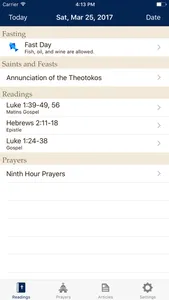 Daily Readings Lite - Military screenshot 1