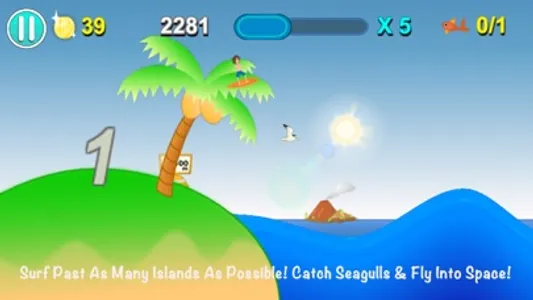 Space Surf : Shark Attack screenshot 1