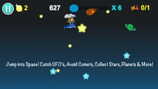Space Surf : Shark Attack screenshot 2