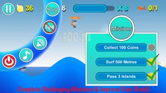 Space Surf : Shark Attack screenshot 3