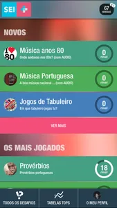 Sei+: Quizes em Português screenshot 0