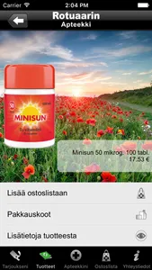 Minun Apteekkini screenshot 1
