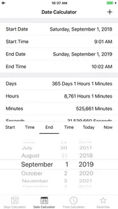 Days + Date + Time Calculator screenshot 1