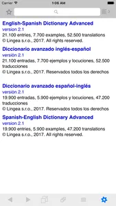 Lingea English-Spanish Advanced Dictionary screenshot 0