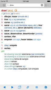 Lingea English-Spanish Advanced Dictionary screenshot 1