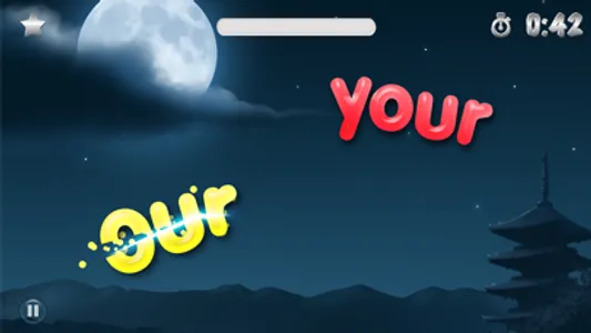 Sight Words Ninja - Slicing Game to Learn to Read screenshot 2